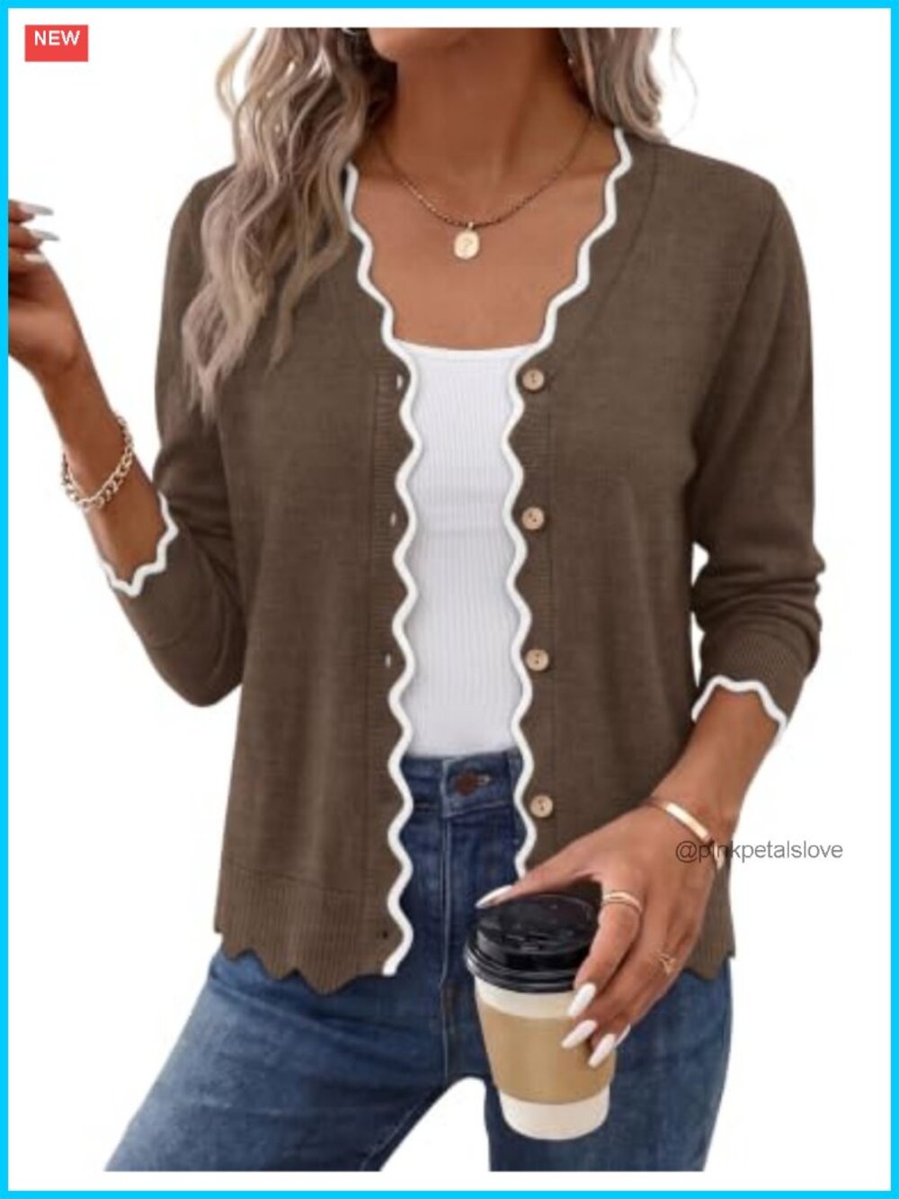 Womens Long Sleeve V Neck Button Knit Cardigan Sweater Shrug